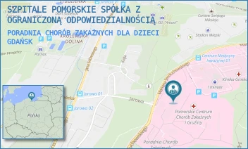 PORADNIA CHORÓB ZAKAŹNYCH DLA DZIECI - SZPITALE POMORSKIE SPÓŁKA Z OGRANICZONĄ ODPOWIEDZIALNOŚCIĄ - UL. MARIANA SMOLUCHOWSKIEGO 18, GDAŃSK