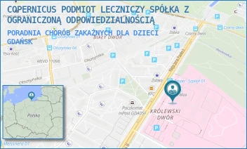 PORADNIA CHORÓB ZAKAŹNYCH DLA DZIECI - COPERNICUS PODMIOT LECZNICZY SPÓŁKA Z OGRANICZONĄ ODPOWIEDZIALNOŚCIĄ - ALEJA JANA PAWŁA II 50,  GDAŃSK